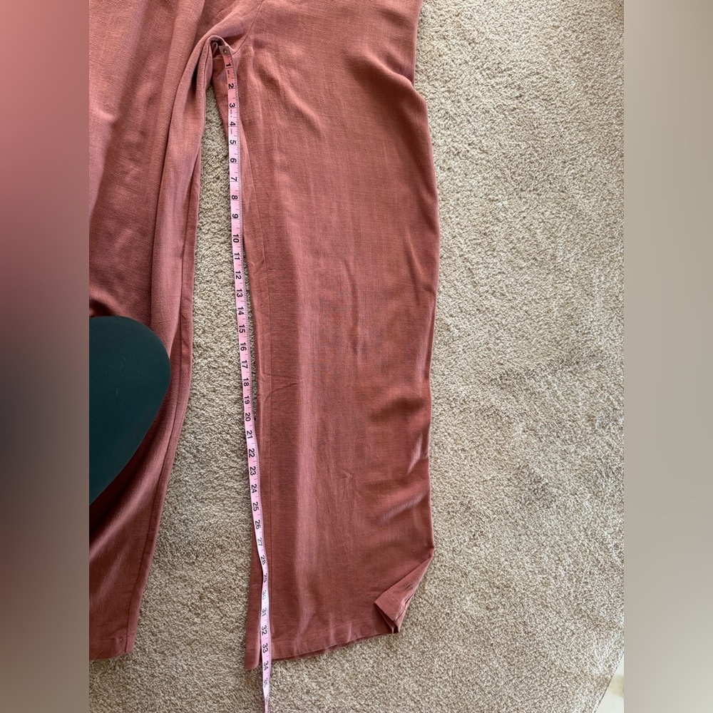 ASOS High-Rise Wide-Leg Pants in Apricot - size 12 tall - Picture 13 of 13